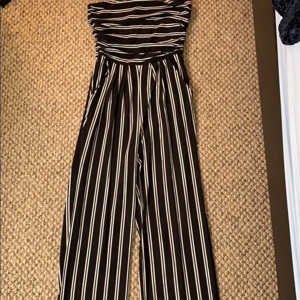 Black and white jumpsuit